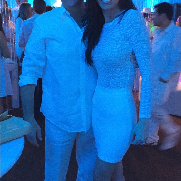 BCBG Max Azria Bandage Skirt - XS - Off White - Picture 6 of 6